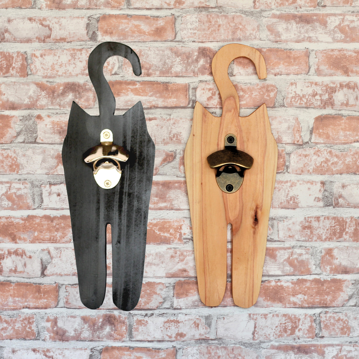 Wooden cat butt  bottle opener novelty gift cat lover joke gift