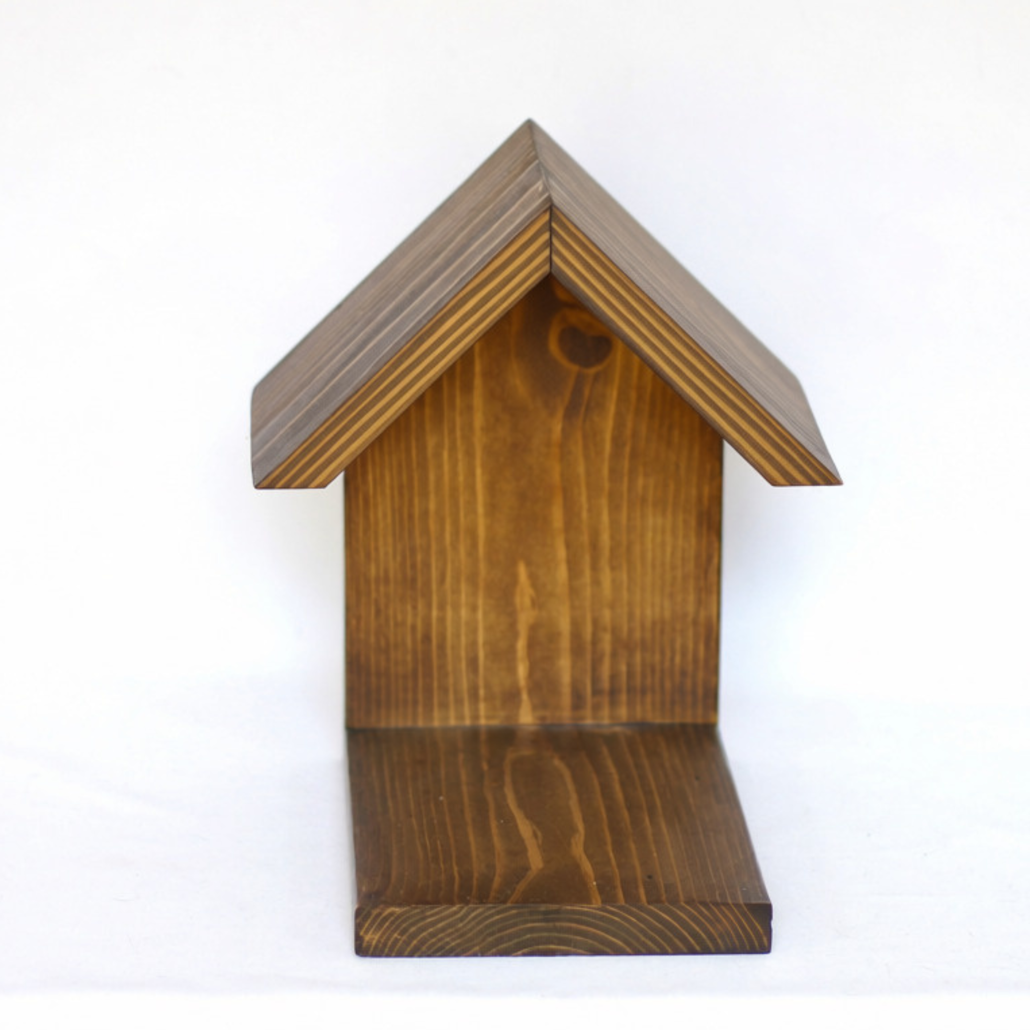 Rustic wooden house shaped book holder gift for book lovers 