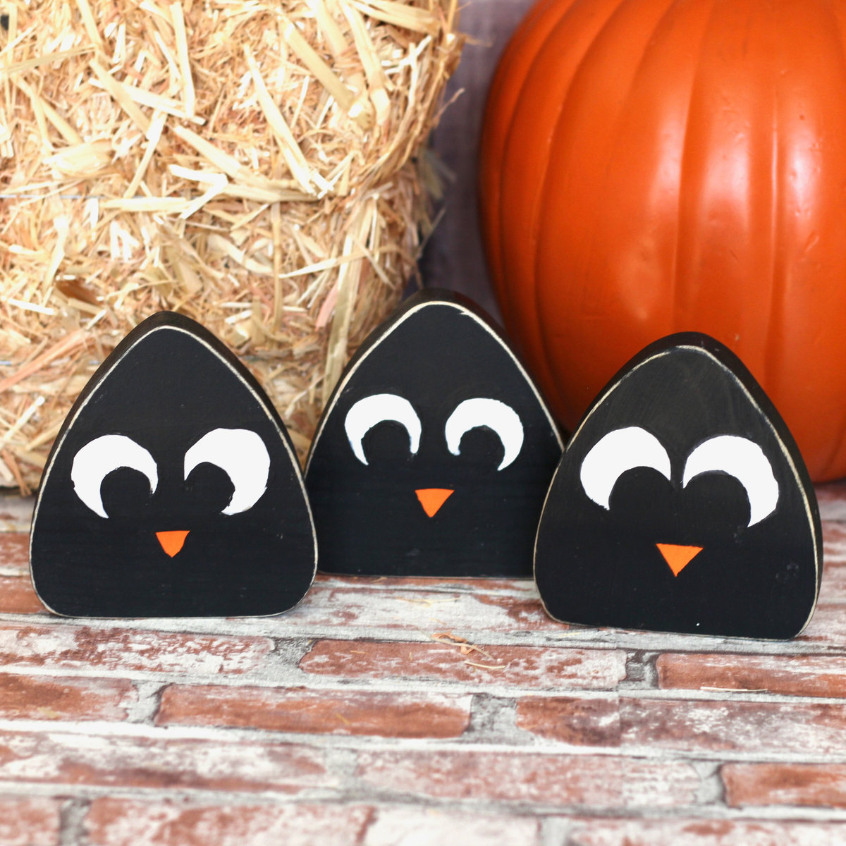 Wooden Fall Scarecrow Set